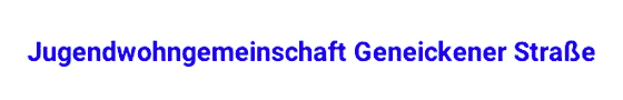 Jugendwohngemeinschaft Geneickener Stra&szlig;e